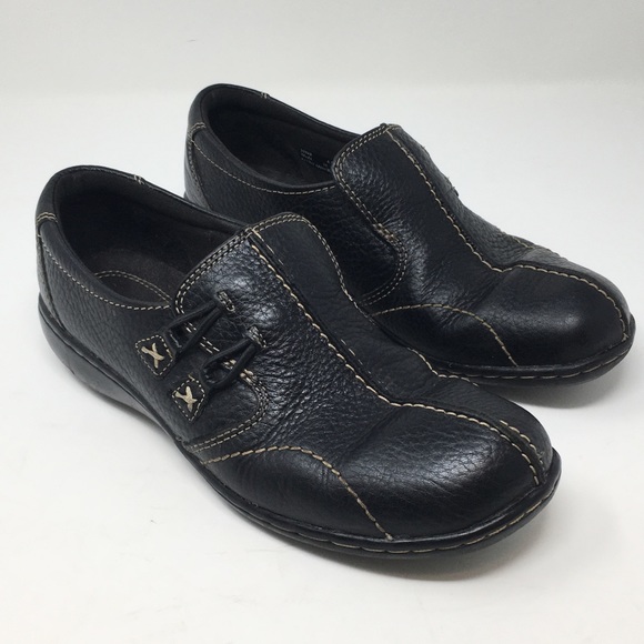 clarks bendables slip on shoes